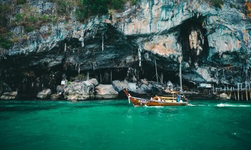 Phi Phi Island Beach Boat